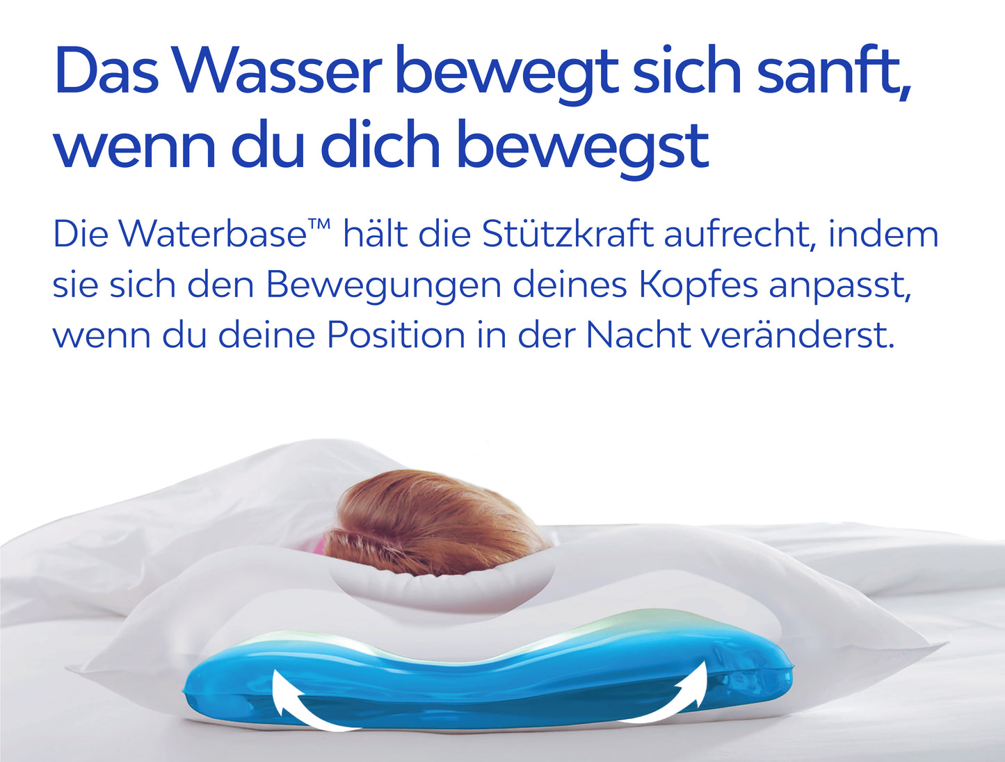 Original Daunen-Wasserkissen (50 x 70 cm)